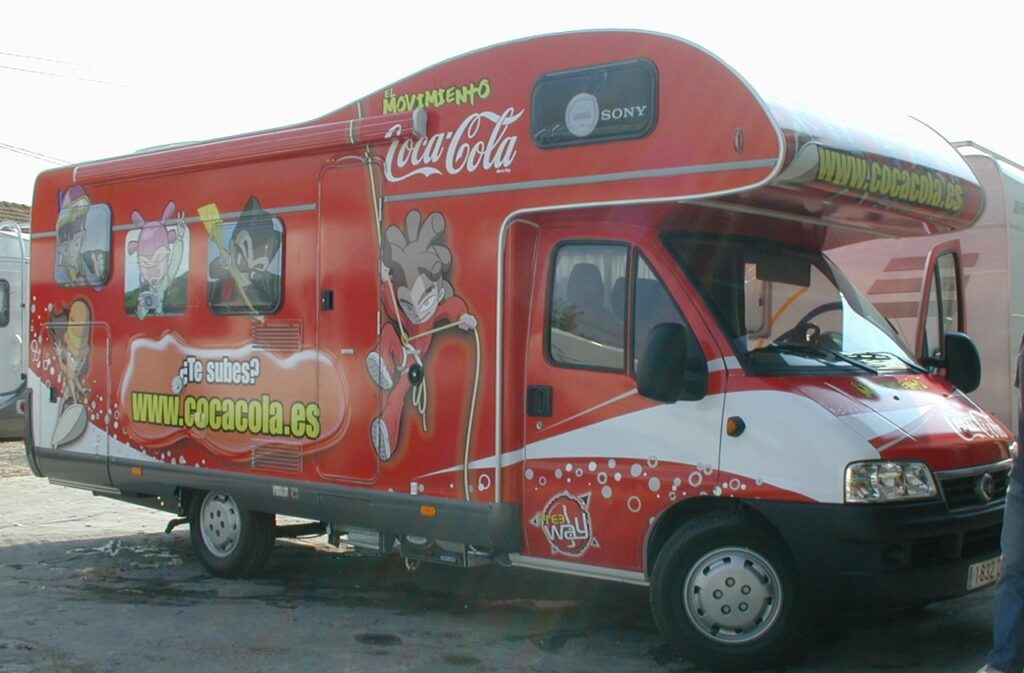 Geschichte Autocaravan Express - Werbekampagne von Coca-Cola