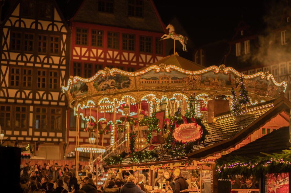 Kerstsfeer in een camper Frankfurt