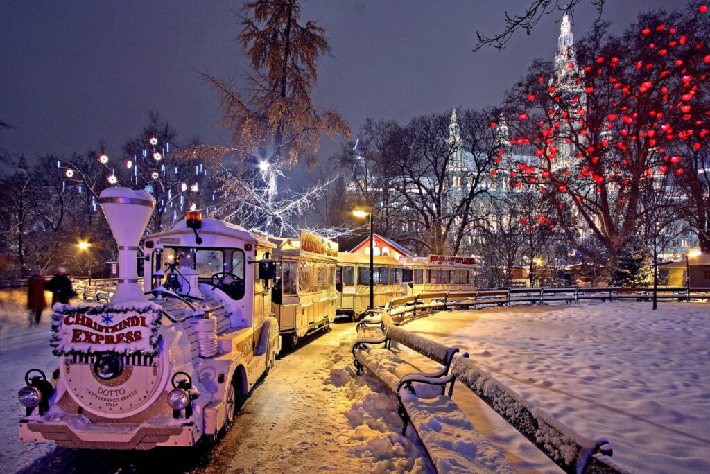 ambiente navideño autocaravana Viena