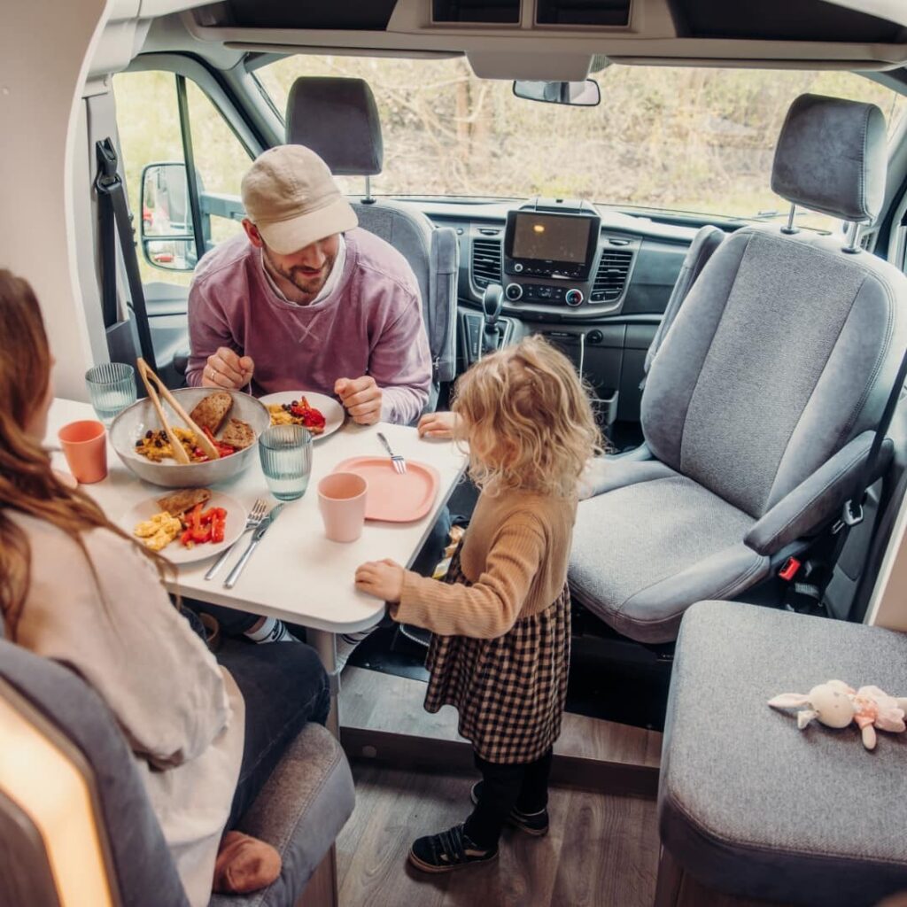 Een dag in een camper